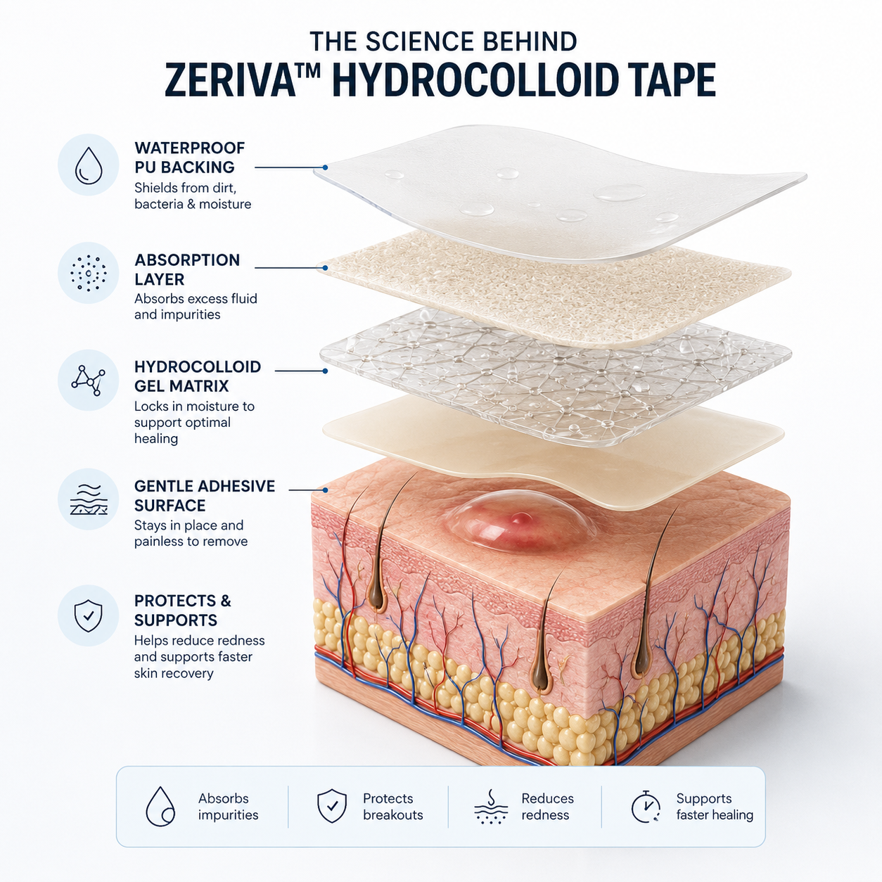 Hydrocolloid Acne Patch Roll