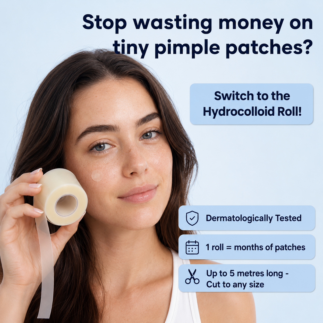 Hydrocolloid Acne Patch Roll
